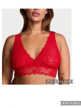 NEW VICTORIA’S SECRET SEXY TEE LACE SEQUIN BRALETTE